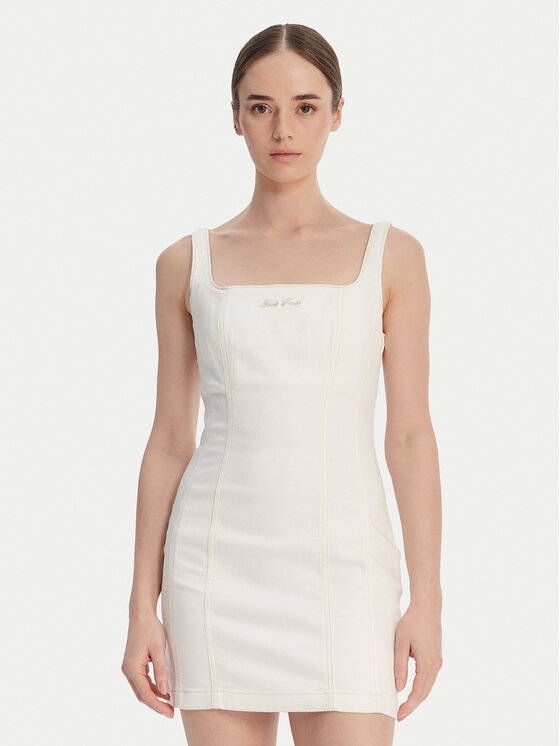 Guess Jeans Džinsinė suknelė · Kreminė · Mini