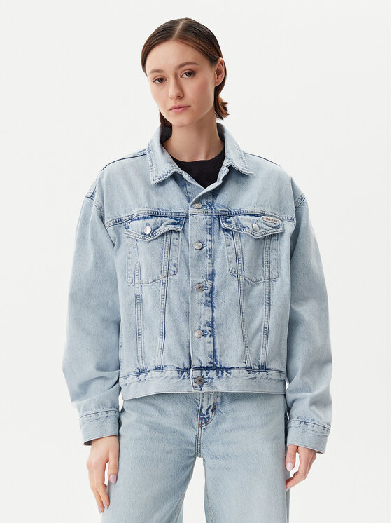 Calvin Klein Jeans Džinsinė striukė · Mėlyna