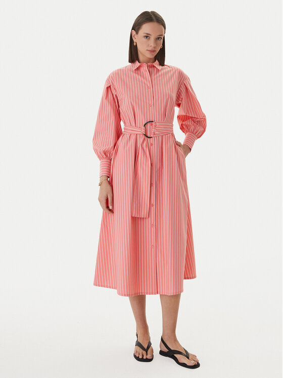 LOLA CASADEMUNT Marškinių tipo suknelė · Koralų · Midi