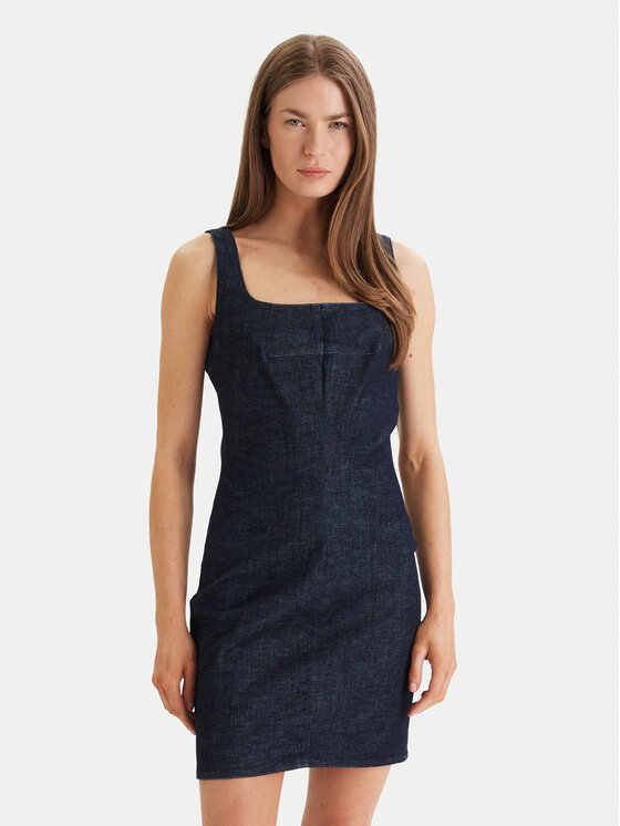 Calvin Klein Kasdieninė suknelė · Tamsiai mėlyna · Mini