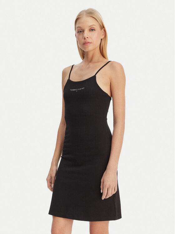 Tommy Jeans Kasdieninė suknelė · Juoda · Mini
