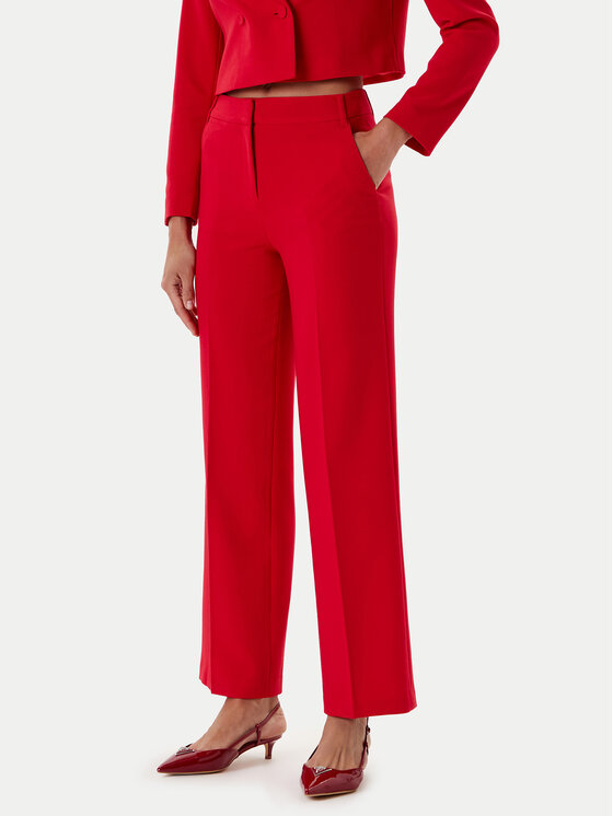 TATUUM Medžiaginės kelnės · Raudona · Regular Fit