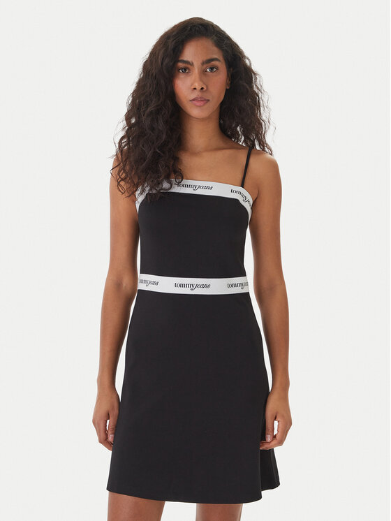 Tommy Jeans Kasdieninė suknelė · Juoda · Mini