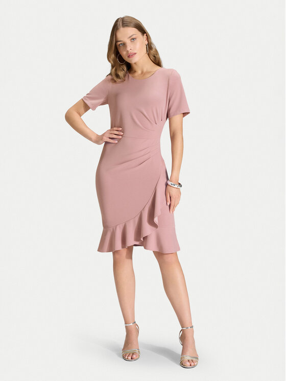 Swing Kokteilinė suknelė · Rožinė · Mini