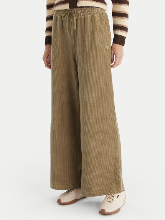 Roxy Medžiaginės kelnės · Žalia · Regular Fit