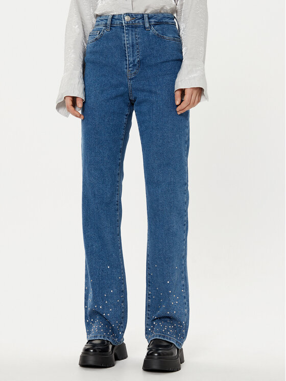 Pieces Džinsai · Mėlyna · Regular Fit