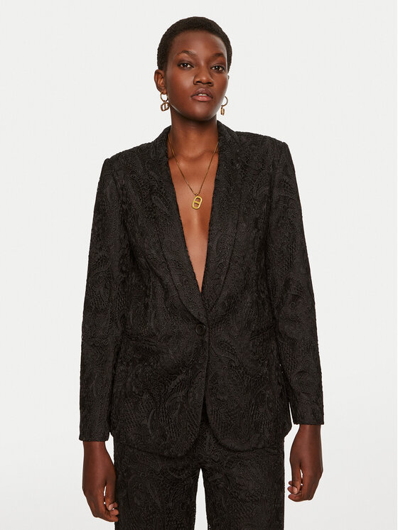 TWINSET Švarkas · Juoda · Regular Fit