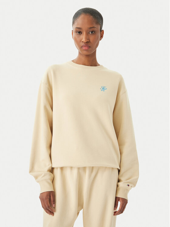 Tommy Hilfiger Džemperis · Šviesiai smėlinė · Relaxed Fit