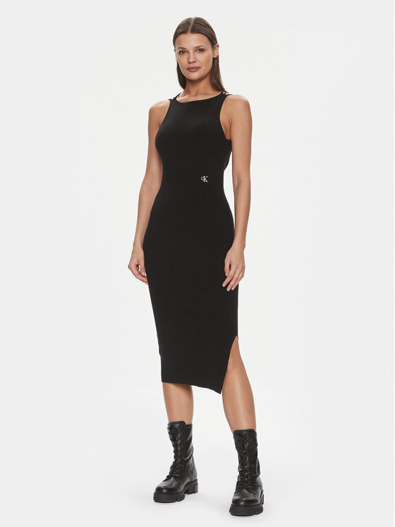 Calvin Klein Jeans Kasdieninė suknelė · Juoda · Midi