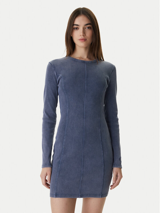 HUGO Trikotažinė suknelė · Mėlyna · Mini