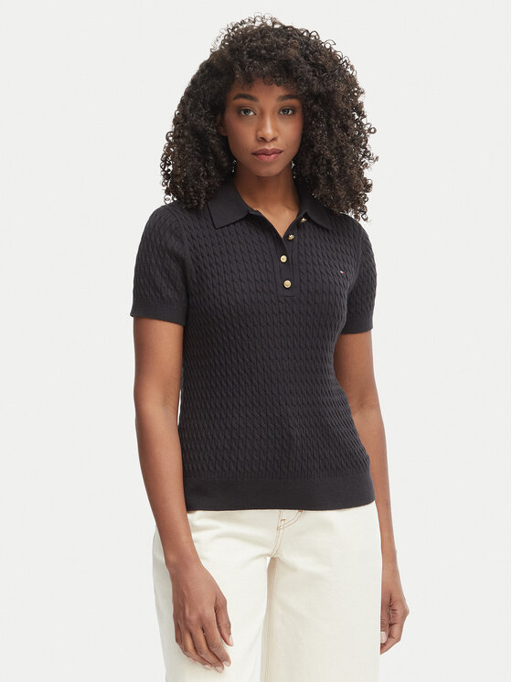 Tommy Hilfiger Megztinis · Juoda · Regular Fit