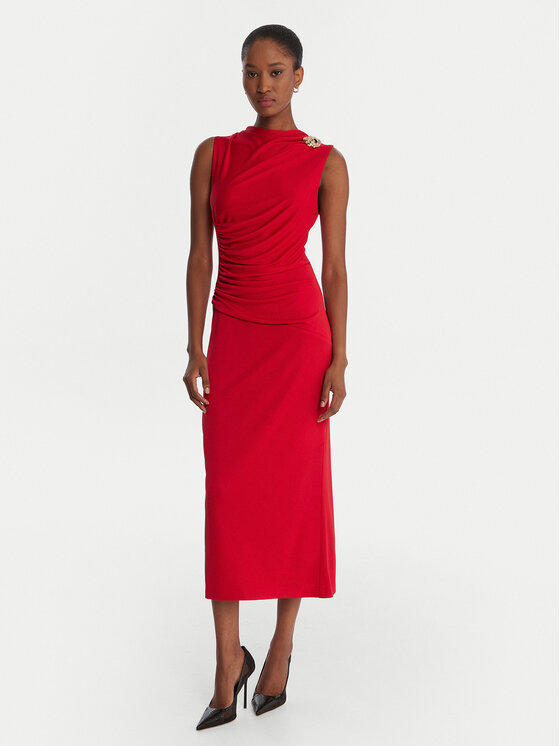 Rinascimento Kokteilinė suknelė · Raudona · Midi