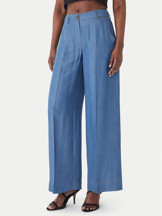 Fracomina Palazzo kelnės · Mėlyna · Regular Fit