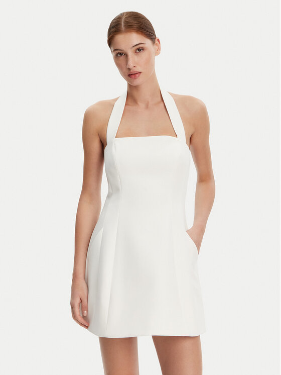 Bardot Kokteilinė suknelė · Balta · Mini