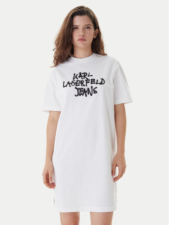 Karl Lagerfeld Jeans Kasdieninė suknelė · Balta · Mini