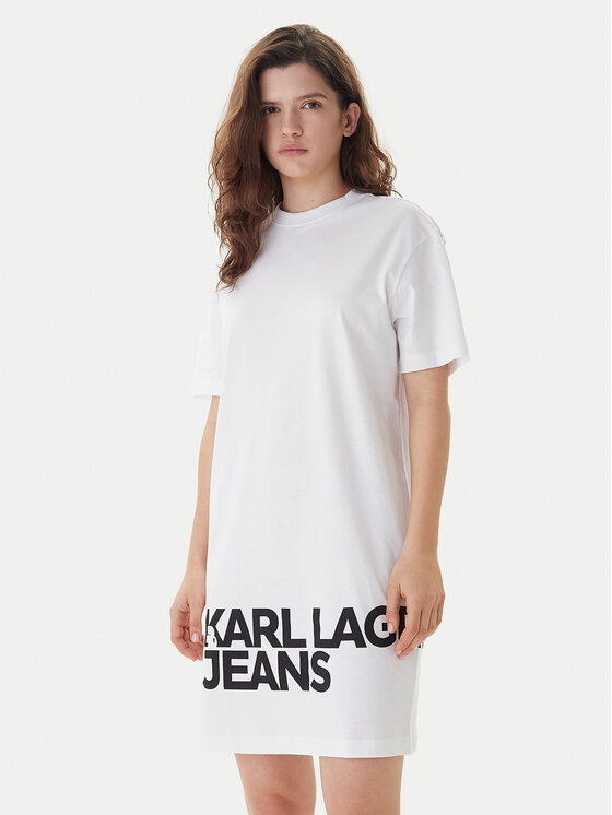 Karl Lagerfeld Jeans Kasdieninė suknelė · Balta · Mini