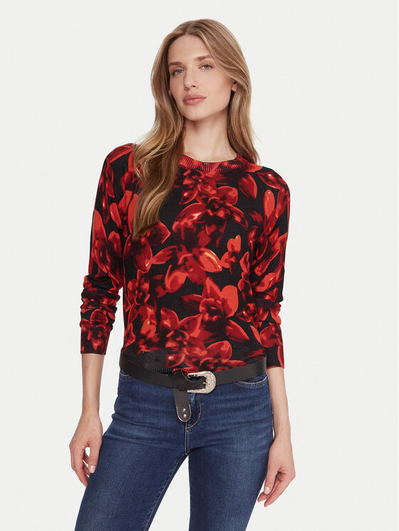 Desigual Megztinis · Raudona · Regular Fit