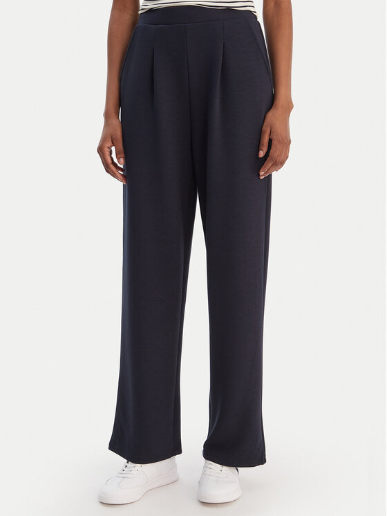 Vero Moda Medžiaginės kelnės · Tamsiai mėlyna · Regular Fit