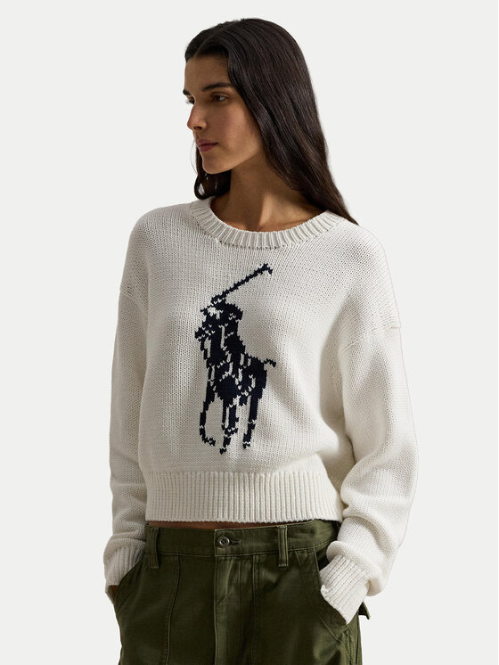 Polo Ralph Lauren Megztinis · Balta · Relaxed Fit