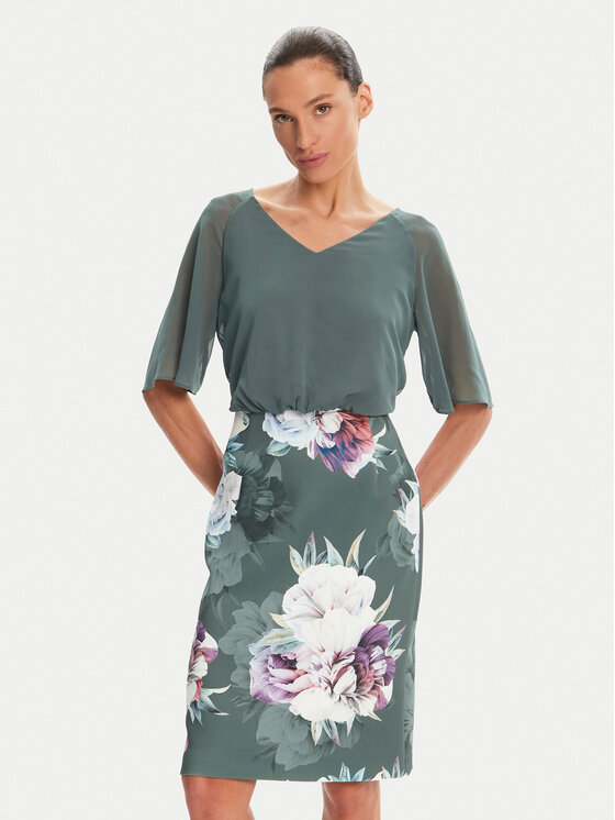 Kodas SUN15 Swing Kokteilinė suknelė · Žalia · Mini