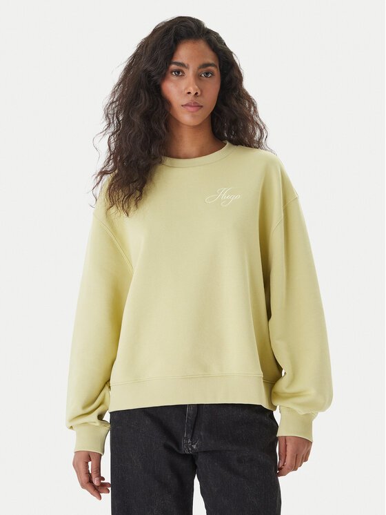 HUGO Džemperis · Žalia · Regular Fit