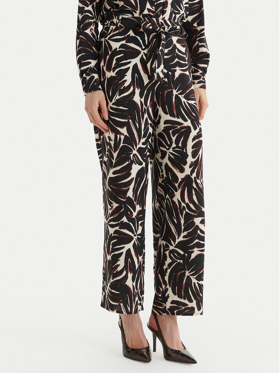 ONLY Medžiaginės kelnės · Juoda · Regular Fit