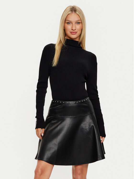 Morgan Trikotažinė suknelė · Juoda · Mini