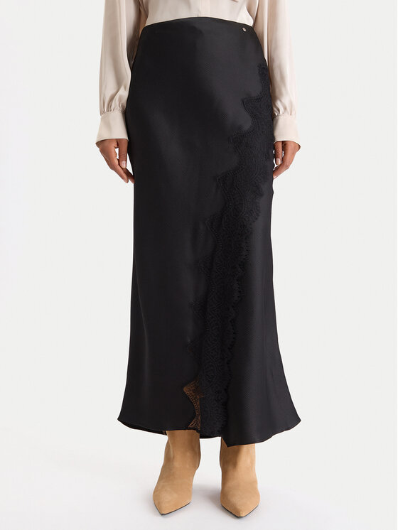 BOSS Maksi sijonas · Juoda · Maksi