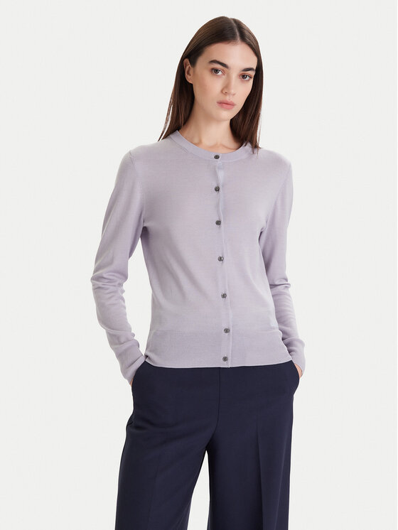 Calvin Klein Kardiganas · Pilka · Slim Fit