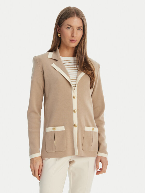 Luisa Spagnoli Kardiganas · Smėlio · Regular Fit