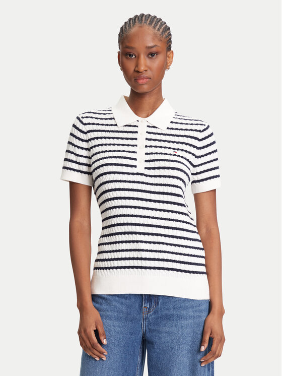 Tommy Hilfiger Megztinis · Écru · Regular Fit