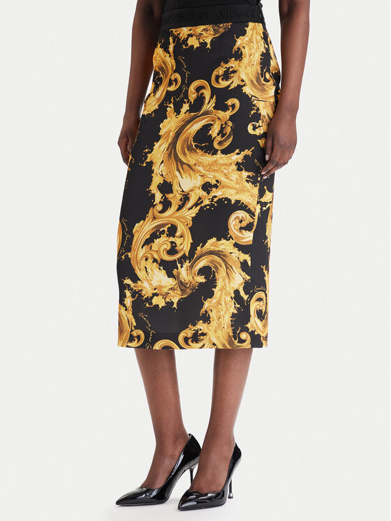 Versace Jeans Couture Tiesus sijonas · Juoda · Midi