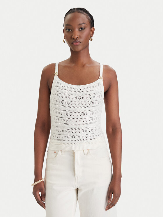 Guess Megztinis · Balta · Regular Fit