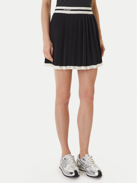 Guess Plisuotas sijonas · Juoda
