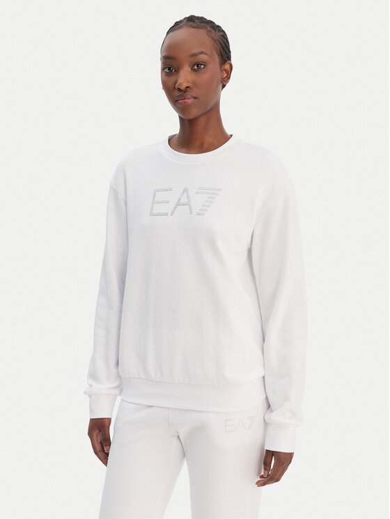 EA7 Emporio Armani Džemperis · Balta · Regular Fit