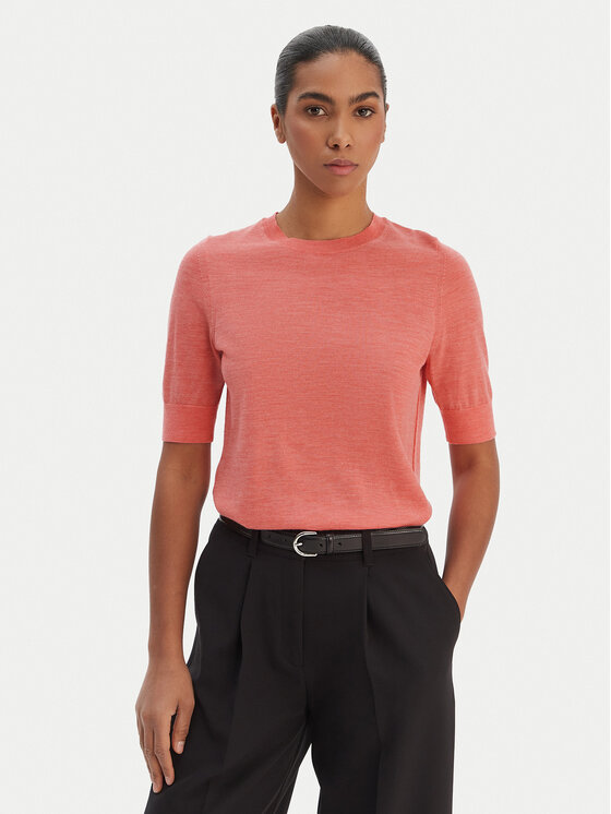 BOSS Megztinis · Rožinė · Slim Fit