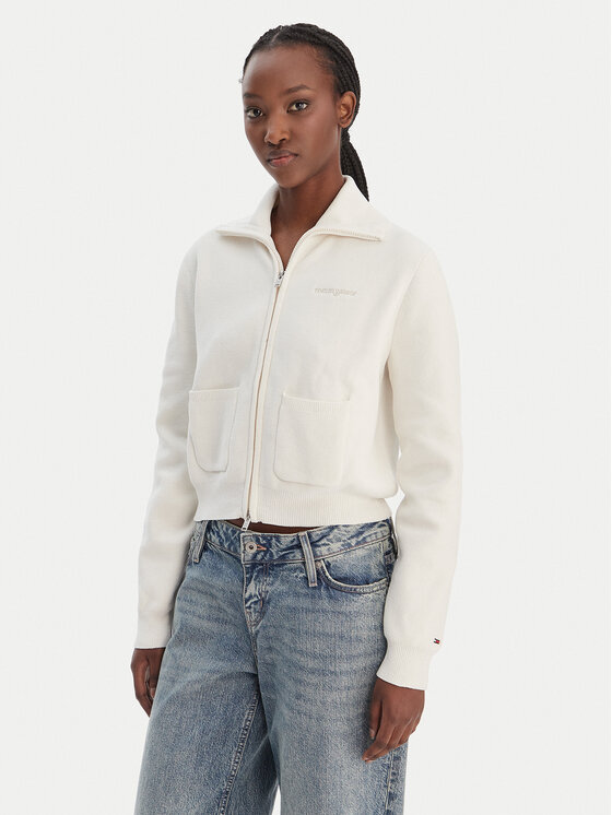 Tommy Jeans Džemperis · Écru · Regular Fit