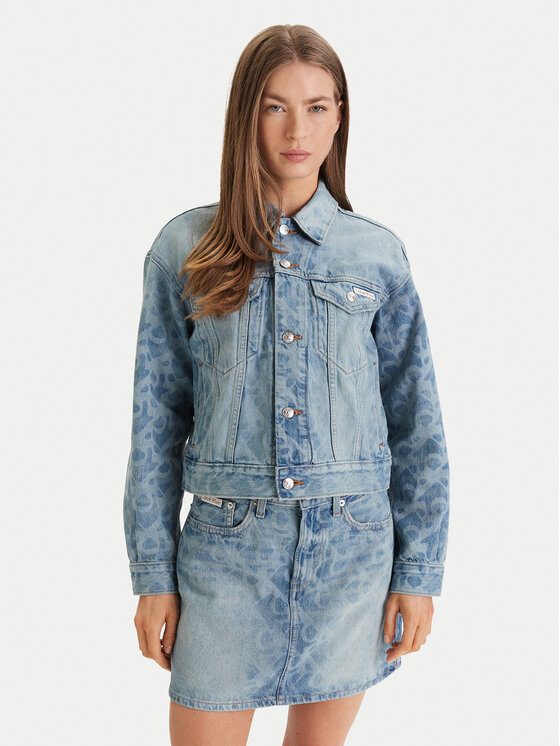 Calvin Klein Jeans Džinsinė striukė · Mėlyna
