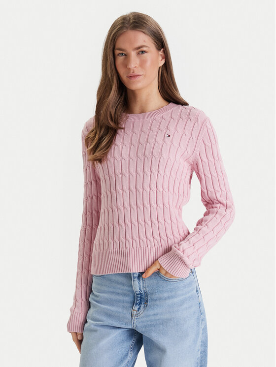 Tommy Hilfiger Megztinis · Rožinė · Regular Fit