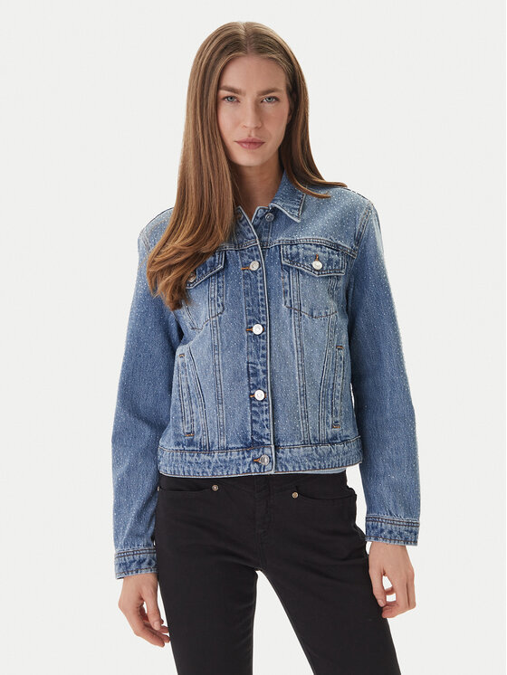 Guess Jeans Džinsinė striukė · Mėlyna