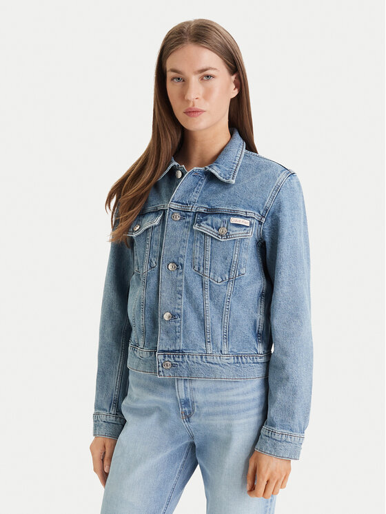 Calvin Klein Jeans Džinsinė striukė · Mėlyna