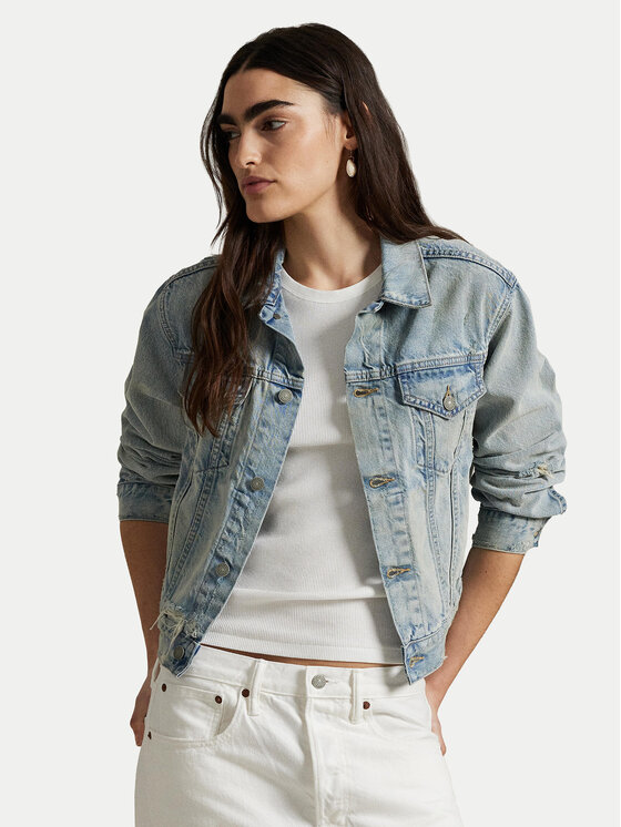Polo Ralph Lauren Džinsinė striukė · Mėlyna