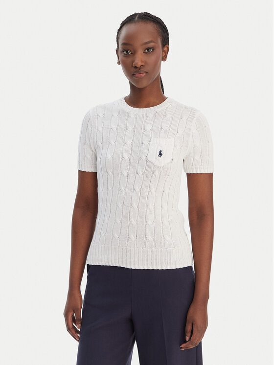 Polo Ralph Lauren Megztinis · Balta · Slim Fit