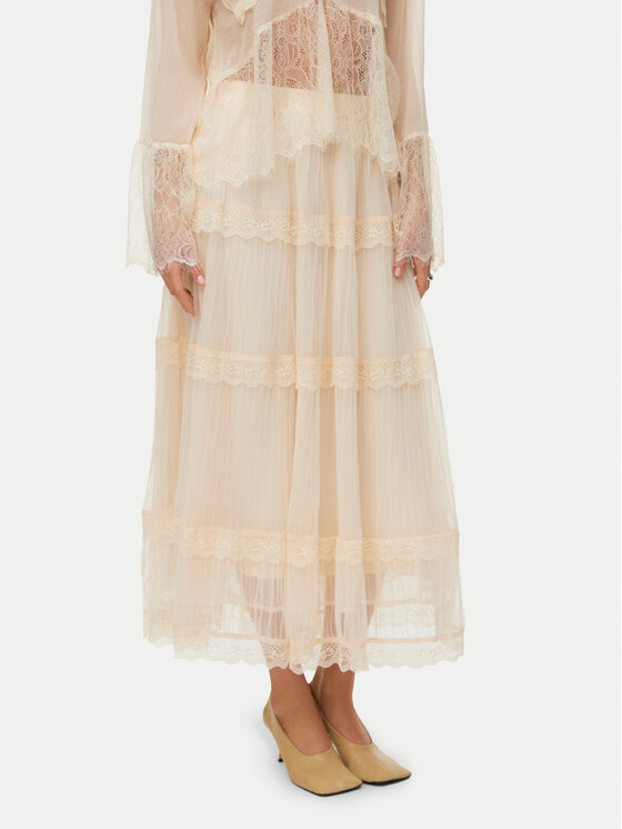 Kodas 20MAY Vero Moda Midi sijonas · Écru