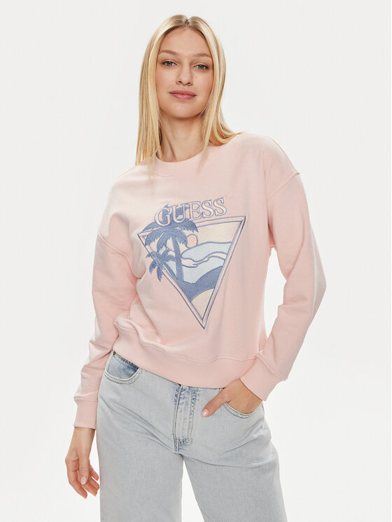 Guess Džemperis · Rožinė · Relaxed Fit