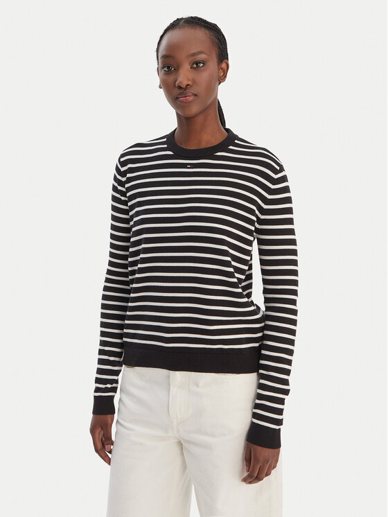 Tommy Jeans Megztinis · Juoda · Regular Fit