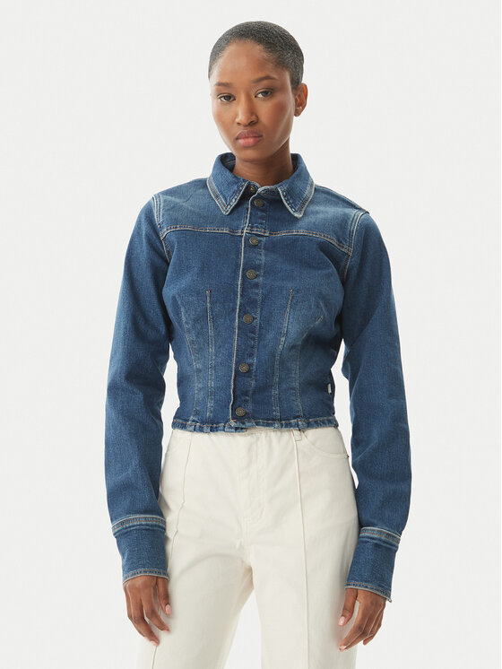 Guess Jeans Džinsinė striukė · Mėlyna