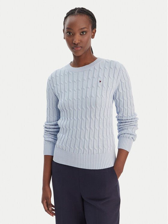 Tommy Hilfiger Megztinis · Žydra · Regular Fit