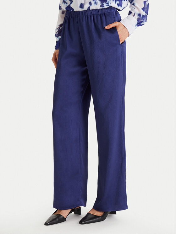 Calvin Klein Medžiaginės kelnės · Tamsiai mėlyna · Regular Fit
