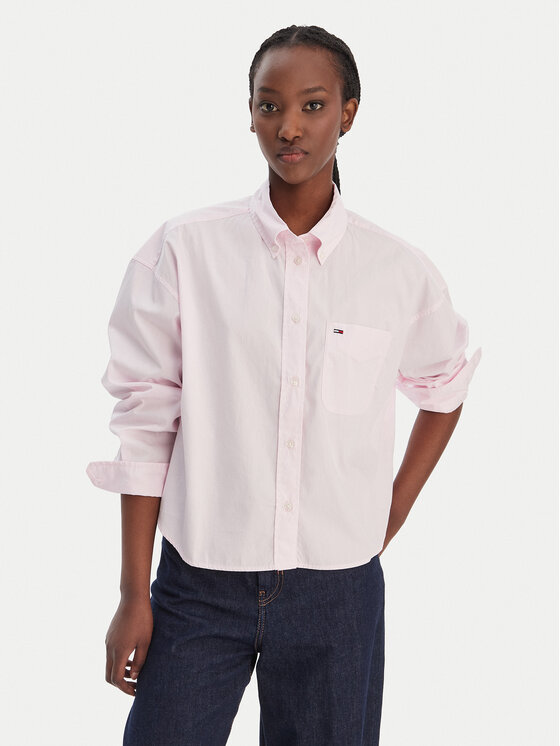 Tommy Jeans Marškiniai · Rožinė